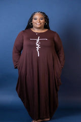 Faith Long Sleeve Dress - BU Boutique LLC