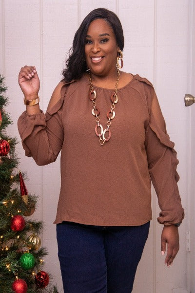 Ruffled Rachel Top - BU Boutique LLC