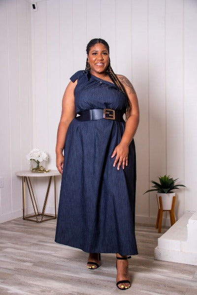 Date Night Denim Dress - BU Boutique LLC