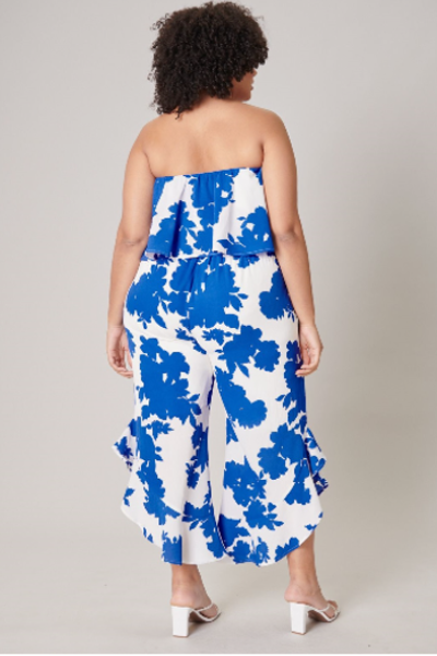 Plus Size Ruffle Jumpsuit