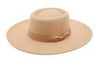 Felt Sun Hat With Ribbon Strap With Bow - BU Boutique LLC